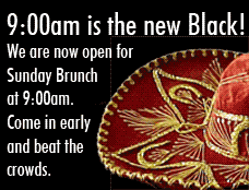 Brunch at 9am